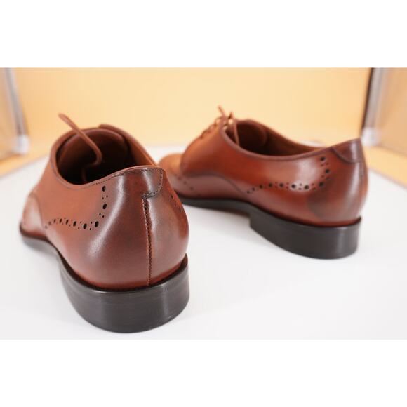 Allen Edmonds Lucca Toe Derby Oxford Men Shoes Size 9 Brown New $395 main image 8